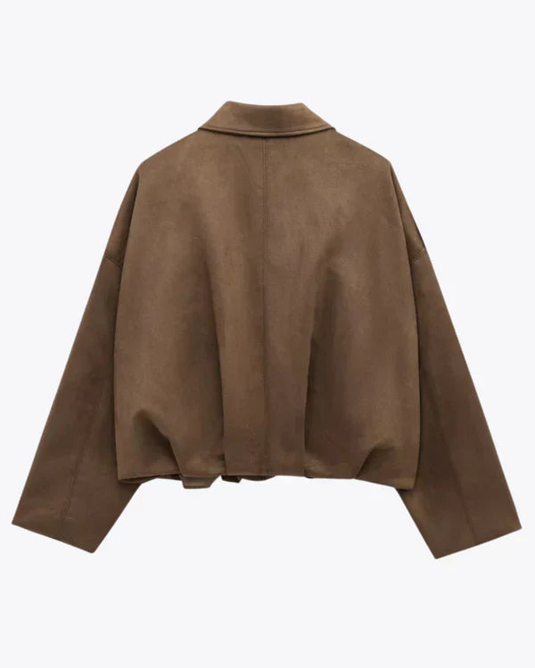Chloé™ | Kurtka z zielonego zamszu