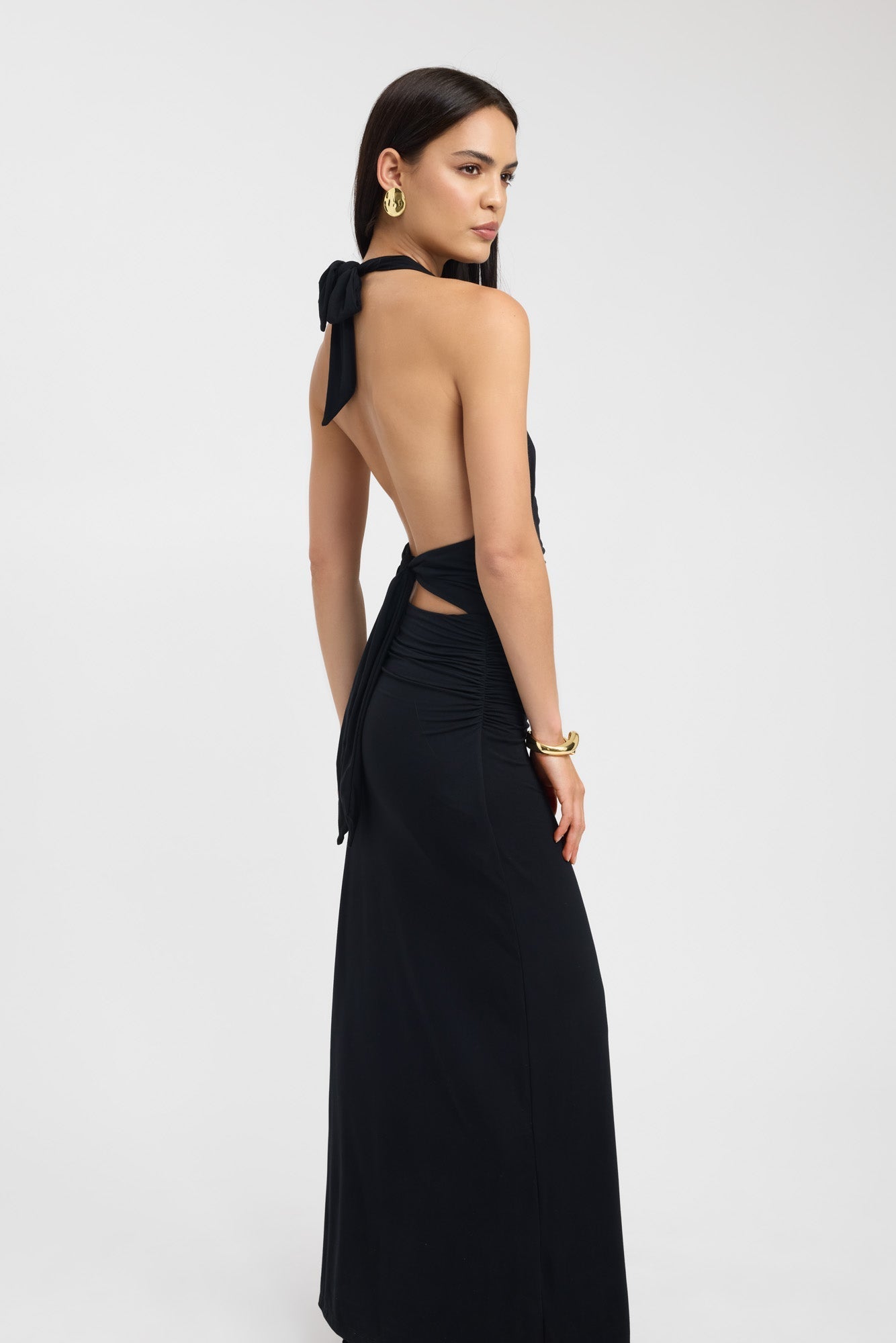 Julia™ | Elegancka sukienka maxi na szyję