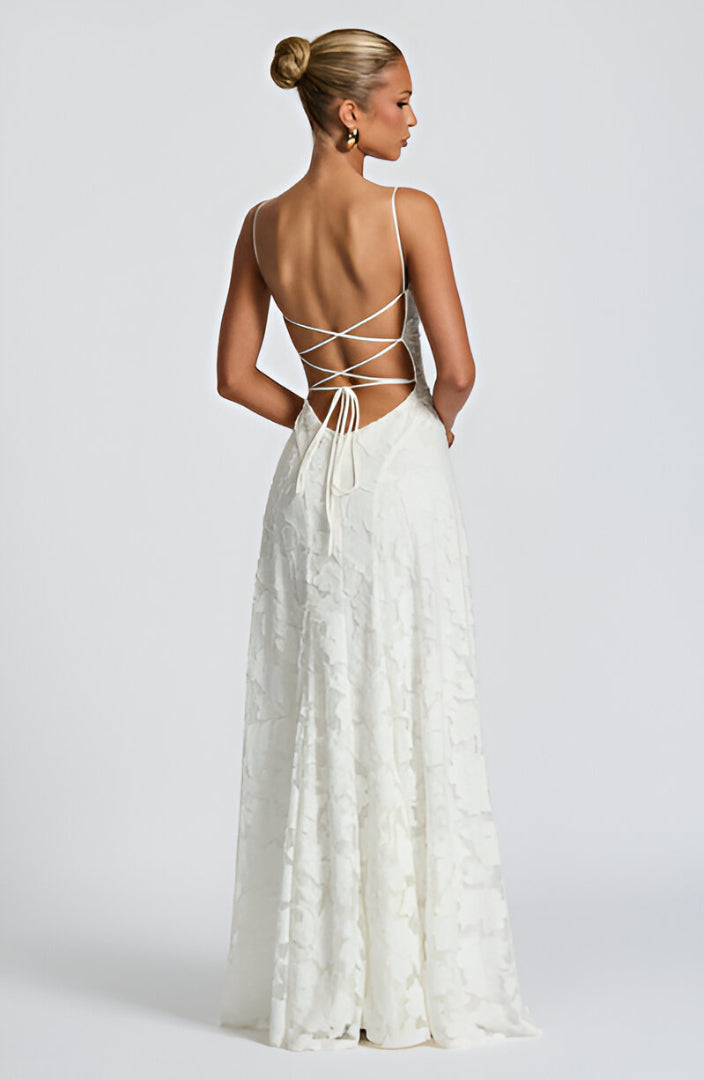 Natalia | Koronkowa sukienka maxi