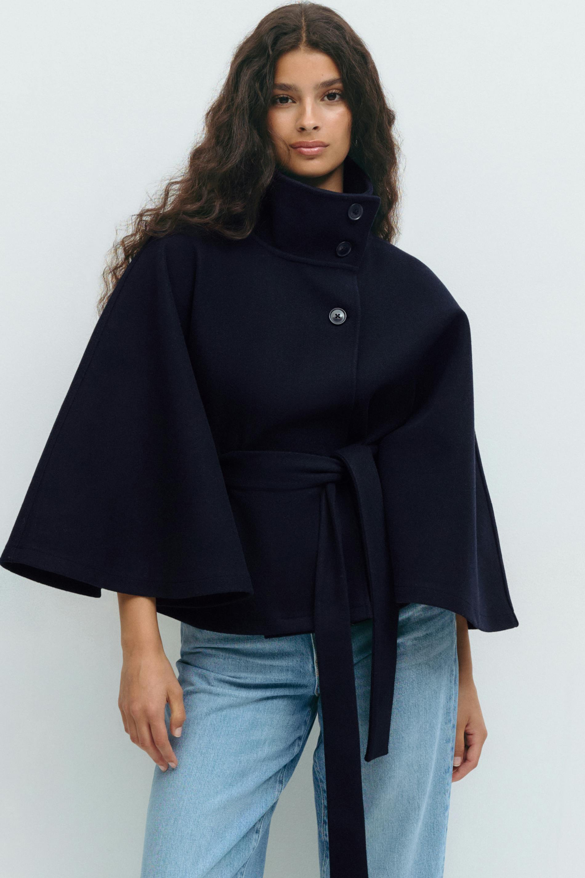 Ania | Stylowa peleryna jesienna