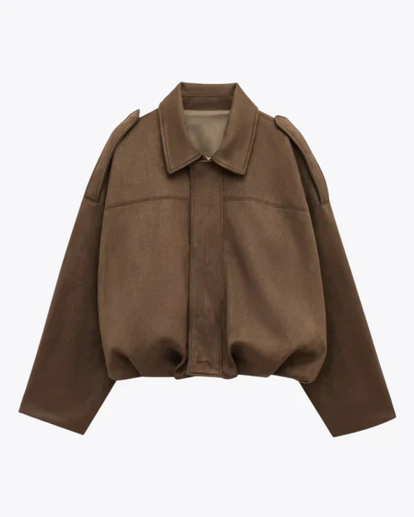 Chloé™ | Kurtka z zielonego zamszu