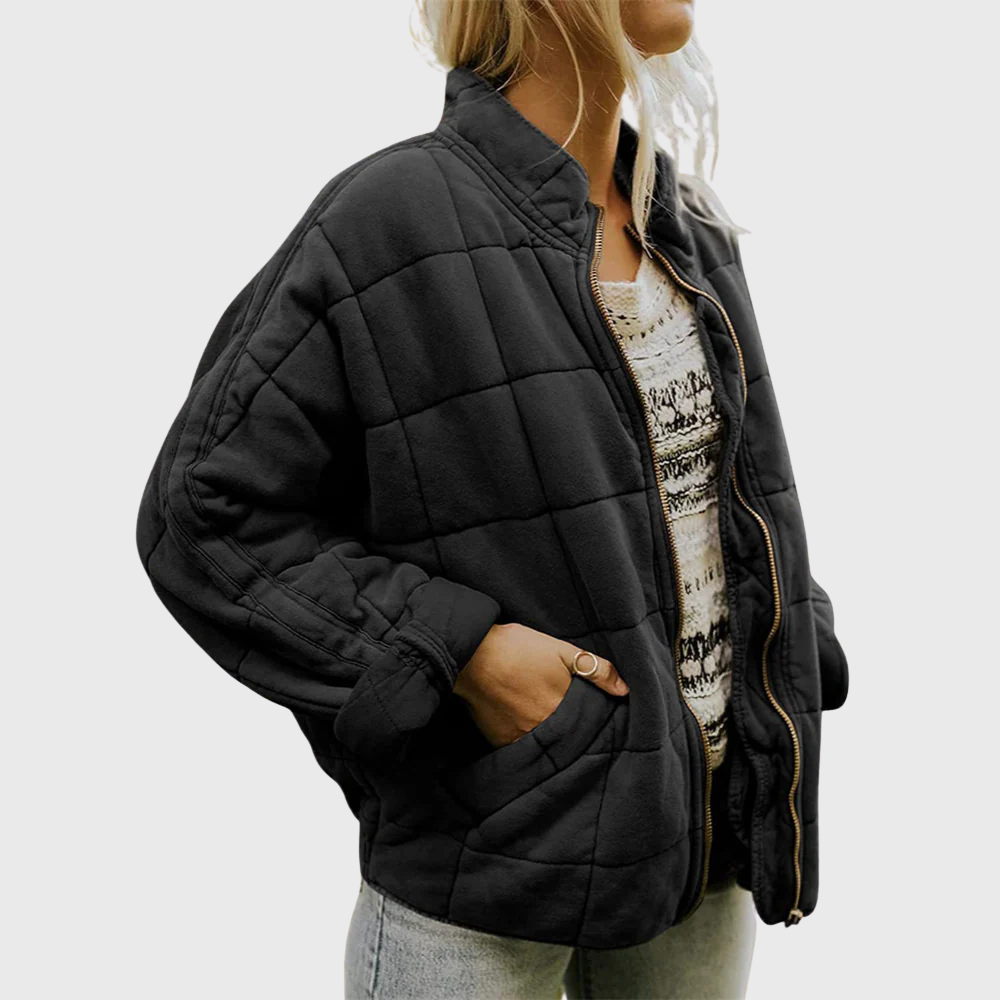 Ellie | Pikowana kurtka w eleganckim oversize'owym stylu