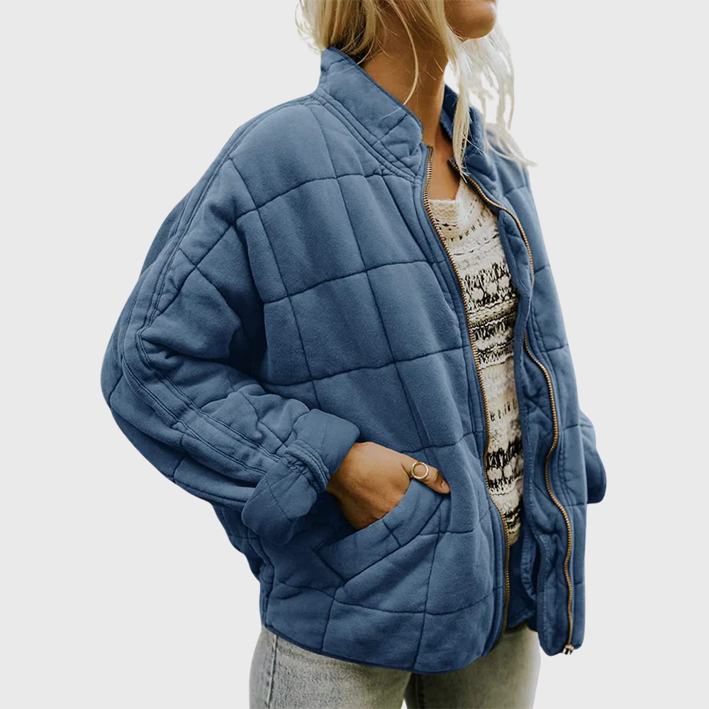 Ellie | Pikowana kurtka w eleganckim oversize'owym stylu