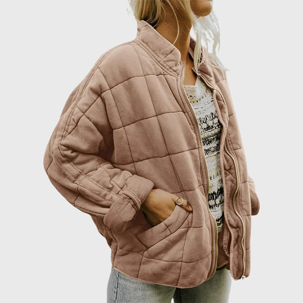 Ellie | Pikowana kurtka w eleganckim oversize'owym stylu