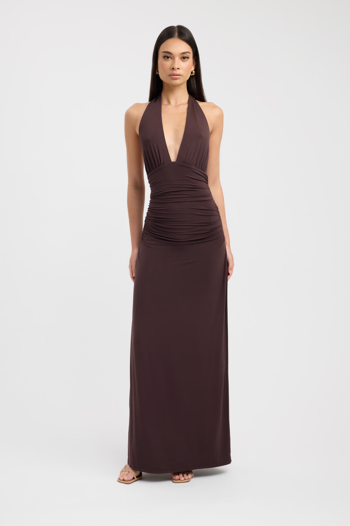 Julia™ | Elegancka sukienka maxi na szyję