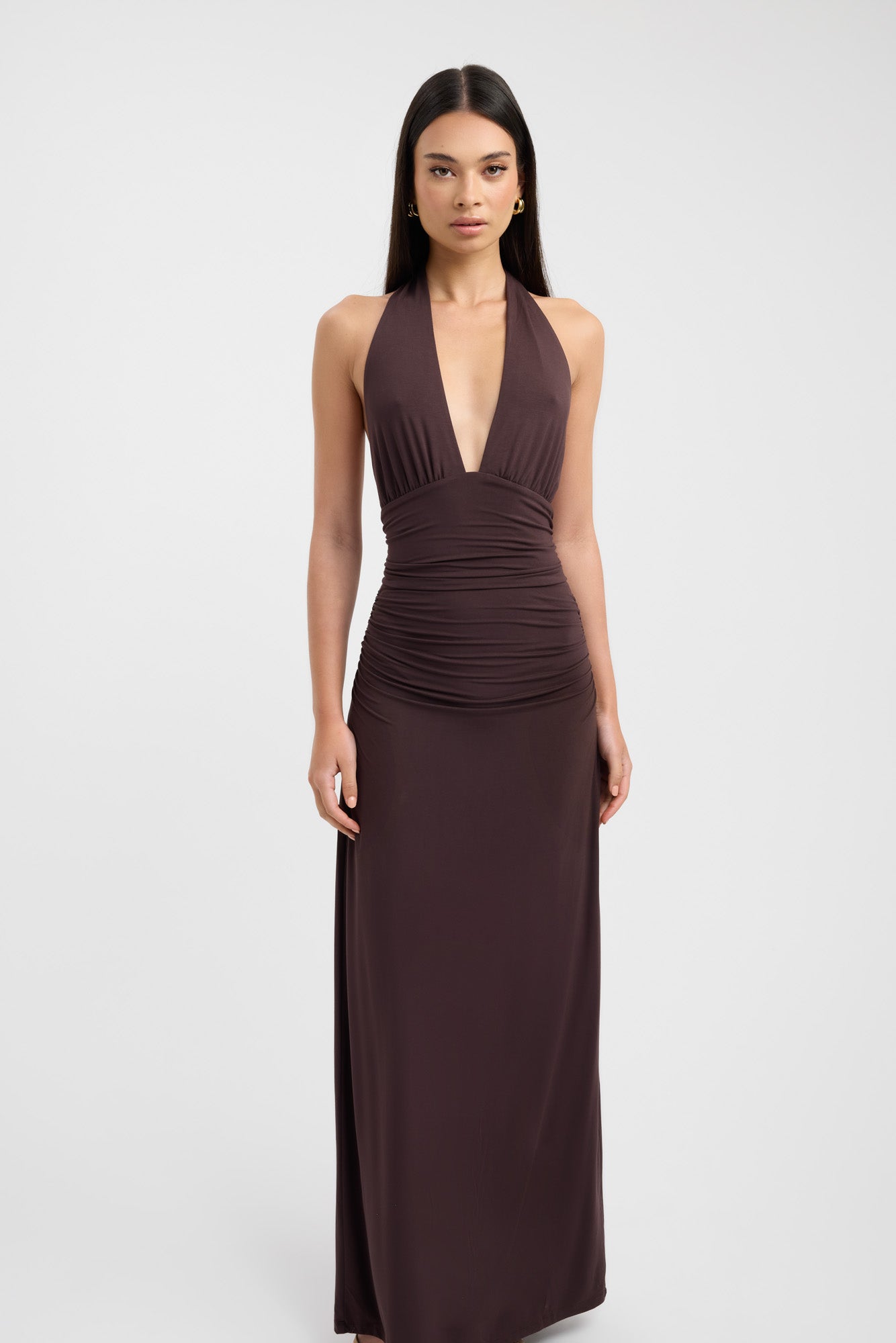 Julia™ | Elegancka sukienka maxi na szyję