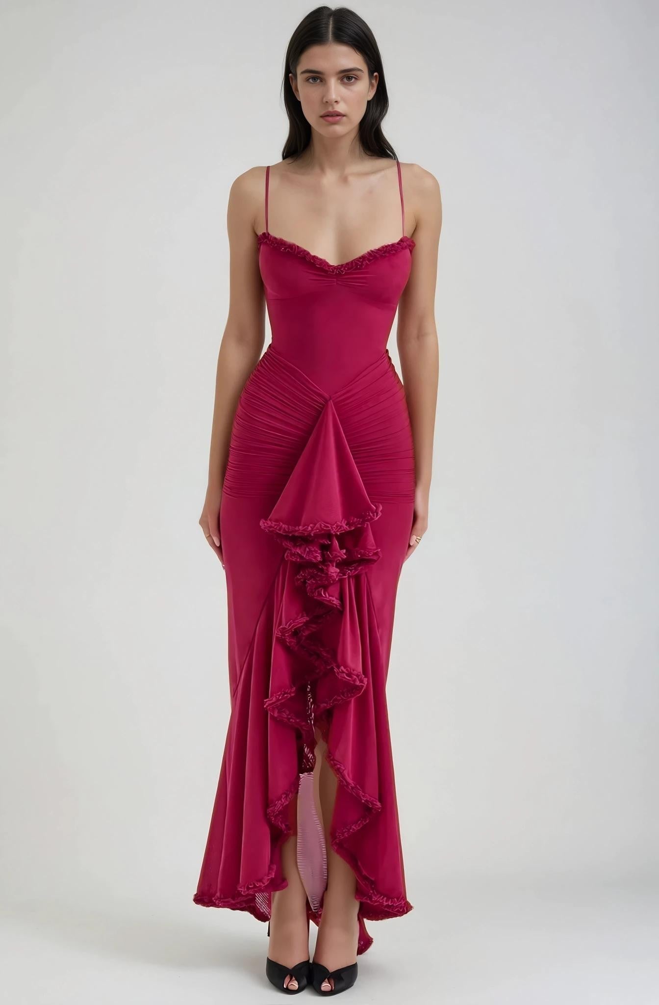 Sukienka maxi Lena Ruffle