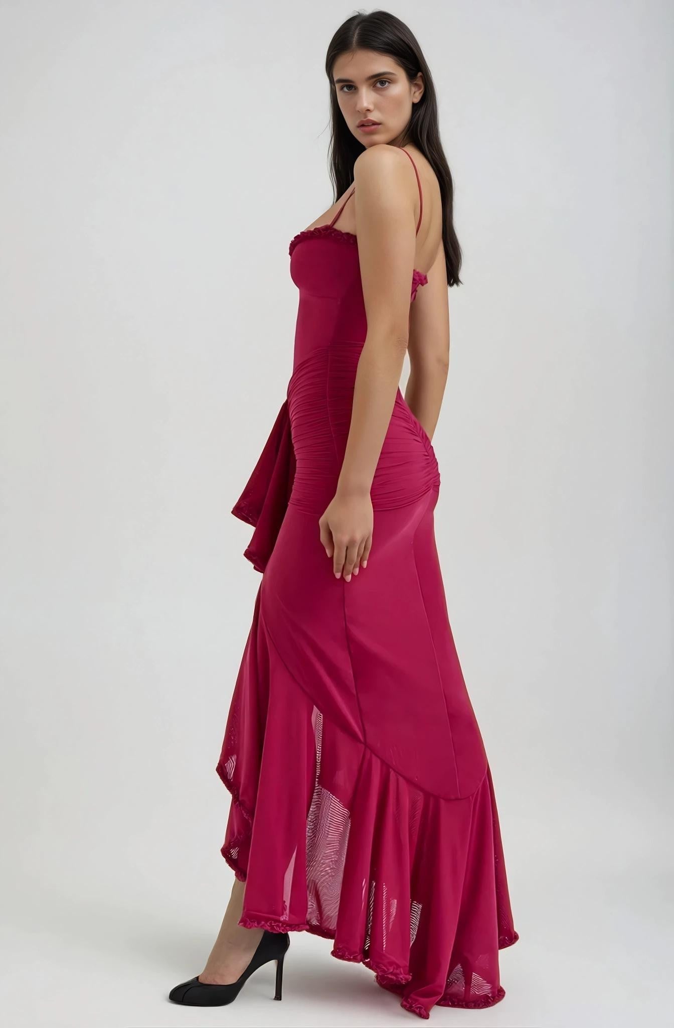 Sukienka maxi Lena Ruffle